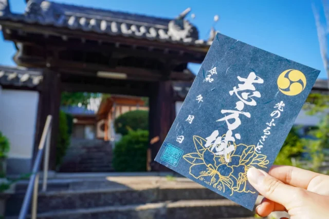 ＼新しい御城印を持って城跡を巡ろうvol.3「志方城」へ！／

最後にご紹介するのは、戦国時代の軍師・黒田官兵衛の妻・光の出生地である「 志方城( しかたじょう ) 」です🏯
現在の観音寺の境内を本丸とし、本丸を囲む内堀の周囲に二の丸（志方小学校付近）と西の丸（旧志方町役場付近）があり、当時としてはとても規模の大きい城だったようです💁

イチオシの「 御城印フォトスポット 」は、立派な鯱瓦( しゃちがわら )が目を引く観音寺の山門前📷
青空を背景にした山門と鯱瓦が御城印との撮影にぴったりのロケーションです🙌
今回ご紹介した御城印は、加古川観光協会( 加古川プラザホテル1階 )で購入することができます🙆
紺色の大礼紙に市花の「 つつじ 」をあしらった、高級感あふれる新デザインの御城印を片手に、城跡巡りを楽しんでみてはいかがでしょうか？

🏯今回のフォトスポット【 観音寺 】
兵庫県加古川市志方町志方町720
電話番号 / 079-452-2370 
🚗 加古川バイパス「 加古川西IC 」より車で約10分
🚌 かこバスミニ志方東ルート・西ルート「 志方小学校前 」下車徒歩約5分
🅿 あり

- - - - - - - - - ✂ - - - - - - - - -

加古川市のおでかけスポットは
@tabitabi_kakogawa
プロフィールのURLからチェック ✅

- - - - - - - - - ✂ - - - - - - - - -

#たびたび加古川 #志方城 #観音寺 
#加古川城跡 #御城印 #御城印巡り #加古川フォトスポット
#加古川市 #加古川 #城巡り #兵庫おでかけ
#加古川おでかけ
#kakogawa #kakogawacity #かこがわ